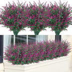 Florabell 12 Piece Set Artificial Lavender | Artificial Plants for Weddings, Vases, Garlands & Decoration | For Indoor & Outdoor