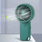 Brisola Mini Handheld Fan with USB Charging | 3 Speed Settings & LED Display | Portable Battery Fan for Office, Travel & Sports