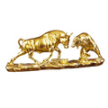 Feng Shui Bear and Bull Statue, Bull Figure, Collection Cow Sculptures Animal