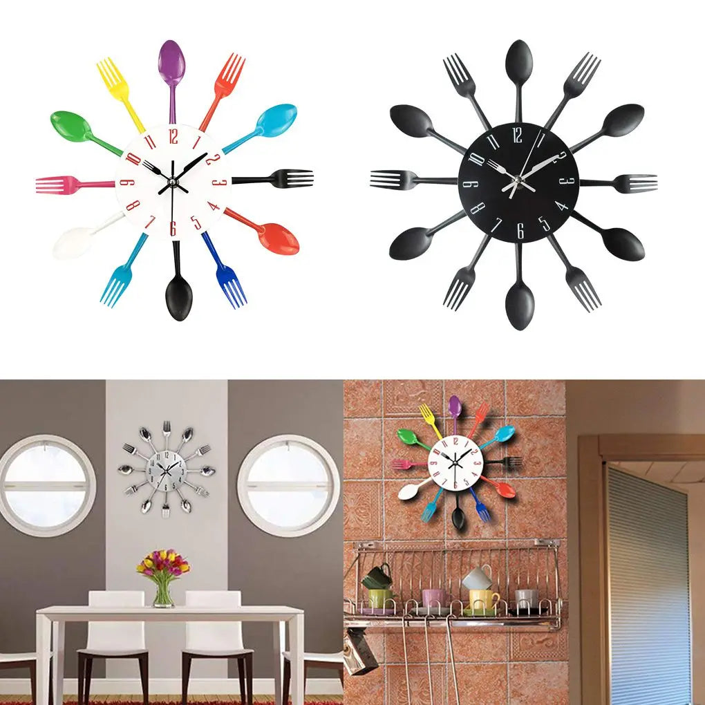 Kitchen wall clock that draws attention