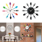 Kitchen wall clock that draws attention