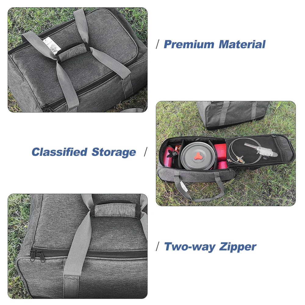 CAMPGEAR Kitchen Organizer Bag | 33 L Volume | Adjustable Compartments | Durable & Waterproof