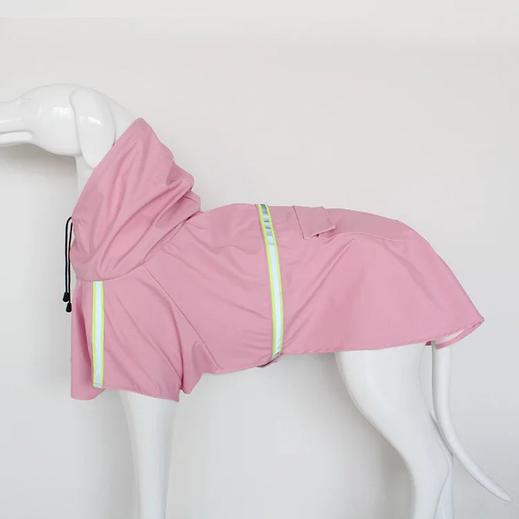 Waterproof Dog Raincoat with Hood & Reflectors