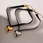 Chunky Heart Strap Necklace