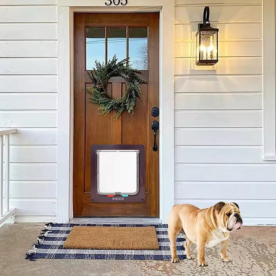 4 Way Pet Door for Cats and Dogs