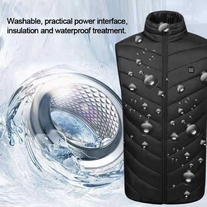 Unisex USB-Powered Heated Vest for Outdoor Enthusiasts