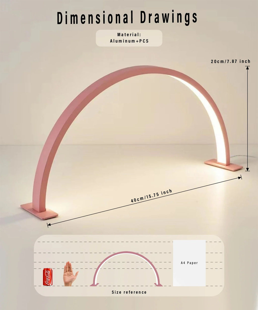 LUNAIL LED Nail Lamp | Half-Moon Design | USB | For Nail Studio & Home