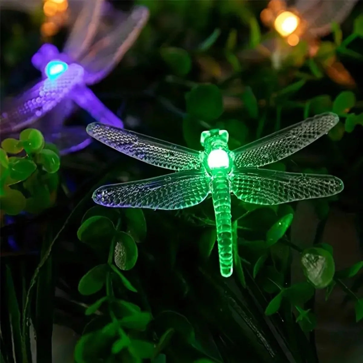 Solar String Lights Lumila | 5 m with 20 Dragonfly LEDs | 8 Modes | Waterproof & Suitable for Outdoor