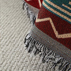 Sofa blanket EthnoLoom | Reversible & Dustproof | Pet friendly | Universal for all seasons