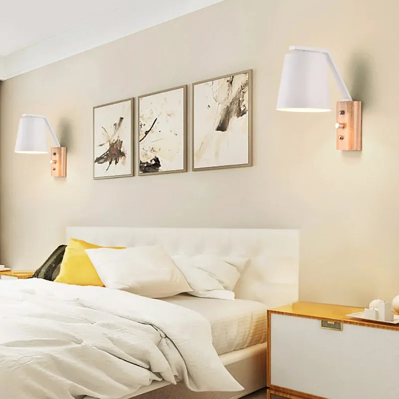 WoodGlow Light – LED Wall Lamp for Bedroom