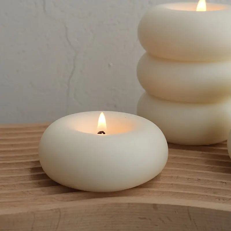 Donut Aromatherapy Candle Round Smokeless