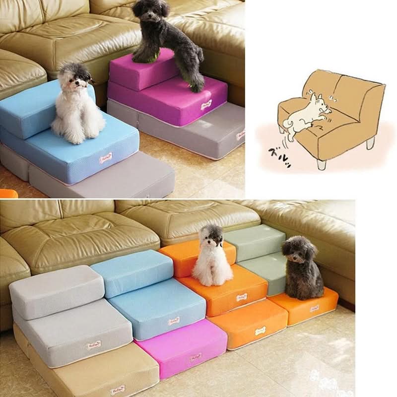Luxury dog steps for safe access to couch & bed