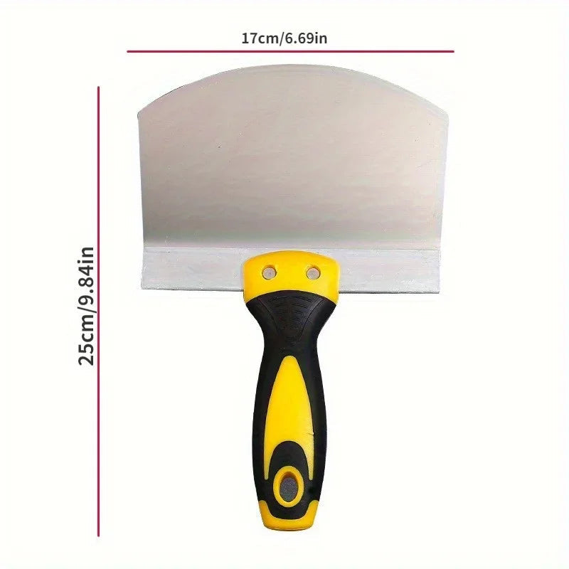 ProFlexa Stainless Steel Spatula with Rubber Grip | Rustproof & Flexible | For Paint, Plaster & DIY Projects