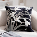Embroidered Orchid Pillowcase