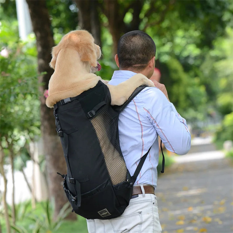 Dog backpack for outdoor & travel breathable