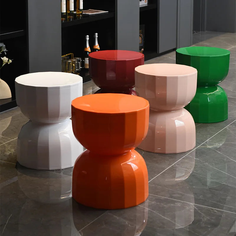Scandinavian Hourglass Side Table with Creative Design