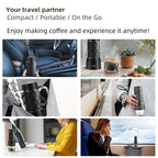 Portable Coffee Machine Espresso Machine Hand Press Capsule Ground Coffee Brewer Portable for Travel and Picnic, BioloMix
