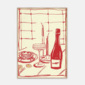 Wine Table Wall Art