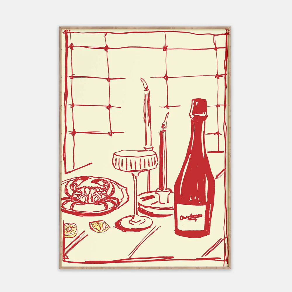 Wine Table Wall Art