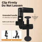 LumiFlex LED ring light with flexible arm & phone holder | 3 light colors & USB connection | Perfect for livestream, video & selfie