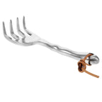 Floravix Mini Garden Hand Rake | Lightweight & Durable | For Weeding, Digging & Soil Loosening | 20.5 cm Length