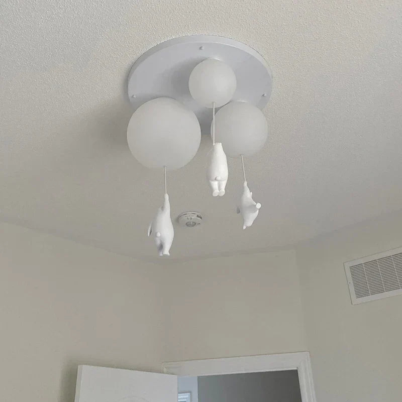Hanging Bears Balloon Lamp