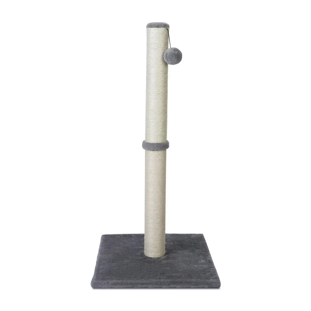Tall Sisal Cat Scratching Post with Dangling Ball for Indoor Cats and Kittens