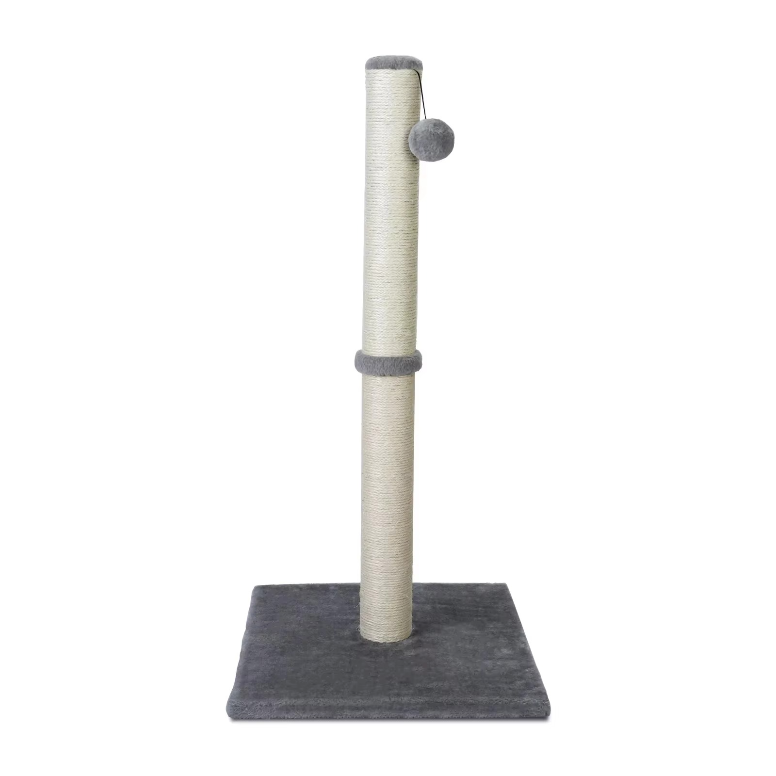 Tall Sisal Cat Scratching Post with Dangling Ball for Indoor Cats and Kittens