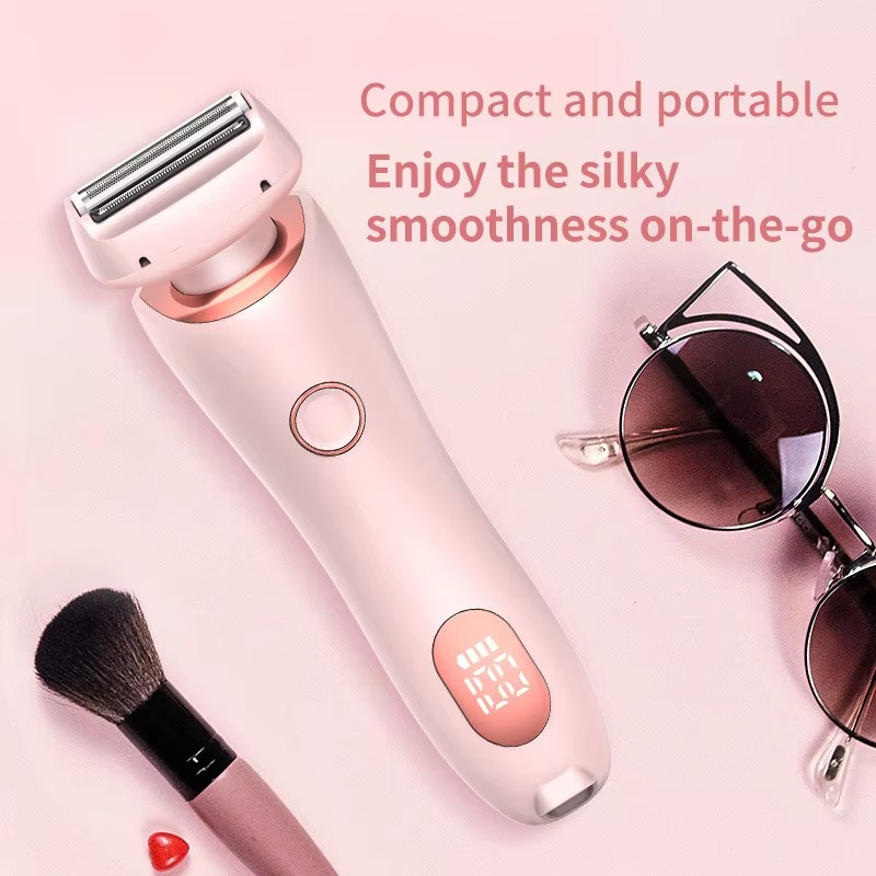 2-in-1 Women’s Cordless Hair Removal Razor and Bikini Trimmer