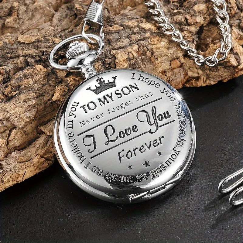 Engraved Vintage Pocket Watch