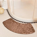 Curved Thickened Non-slip Bath Mat for Shower and Toilet Floor