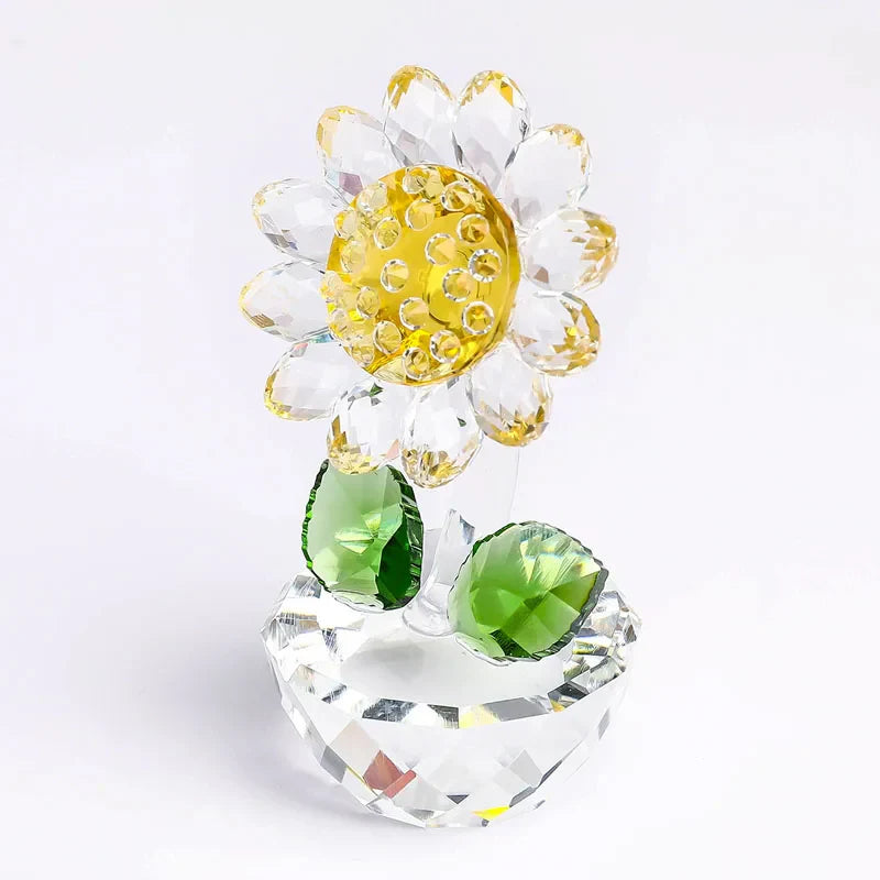 Crystal Glass Sunflower