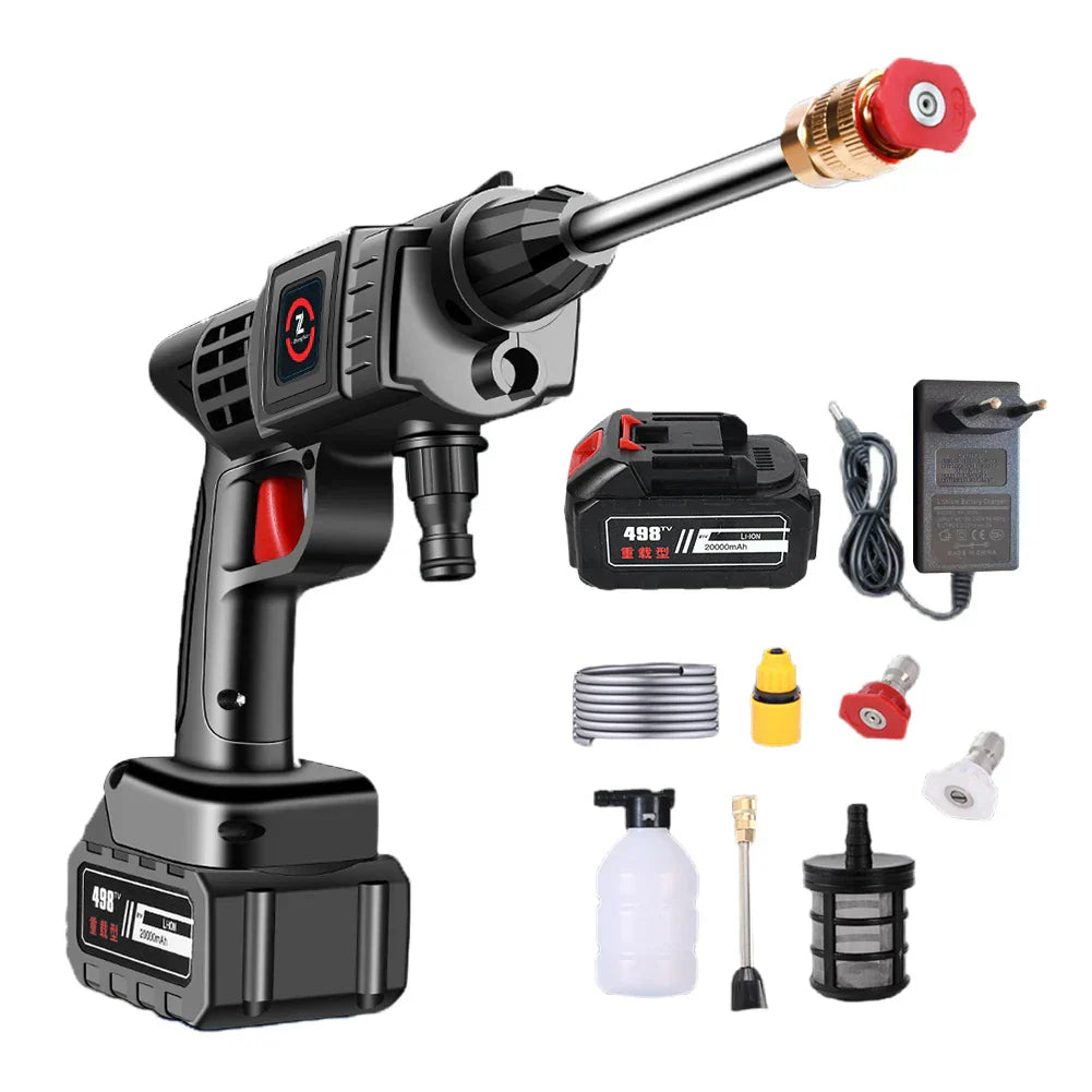 Portable mobile high-pressure cleaning system