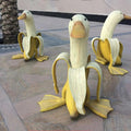 BananaDuck Sculpture "Quaki" | Funny Garden Decor | Weatherproof Resin | 17 cm