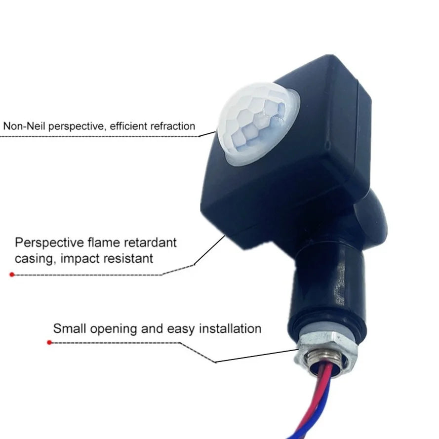 Motion Sensor LumaGuard PIR | IP65 Waterproof | 85–265V | Adjustable LED Switch & Twilight Sensor