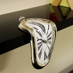 Surreal Melting Wall Clock – Distorted Dali-Inspired Timepiece for Home & Garden