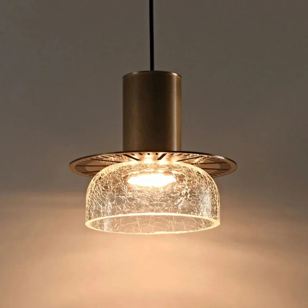 Modern Creative Glass Pendant Lamp with Cracked Effect