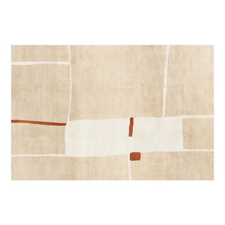 Plush Area Rug with Non-Slip Backing for Bedroom or Living Room