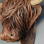 Woven Willow Highland Cow Resin Home Décor Figurine