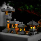 SereniStone Mini-Pagoda | Sandstone Decor | For Garden & Bonsai | Zen Flair