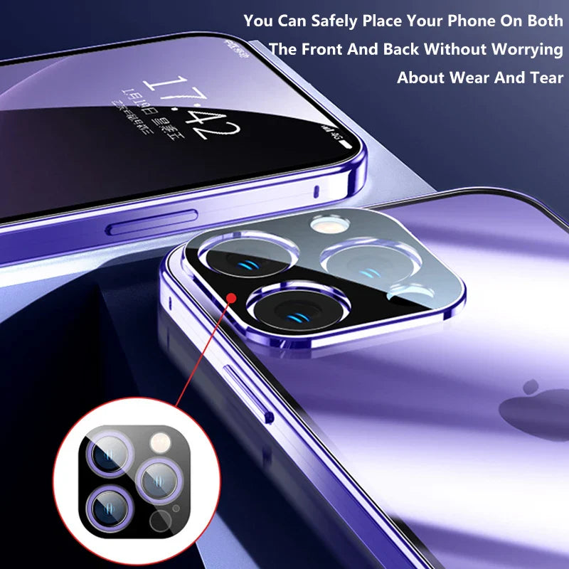 Double Sided Magnetic Glass Anti-Peep Mobile Case