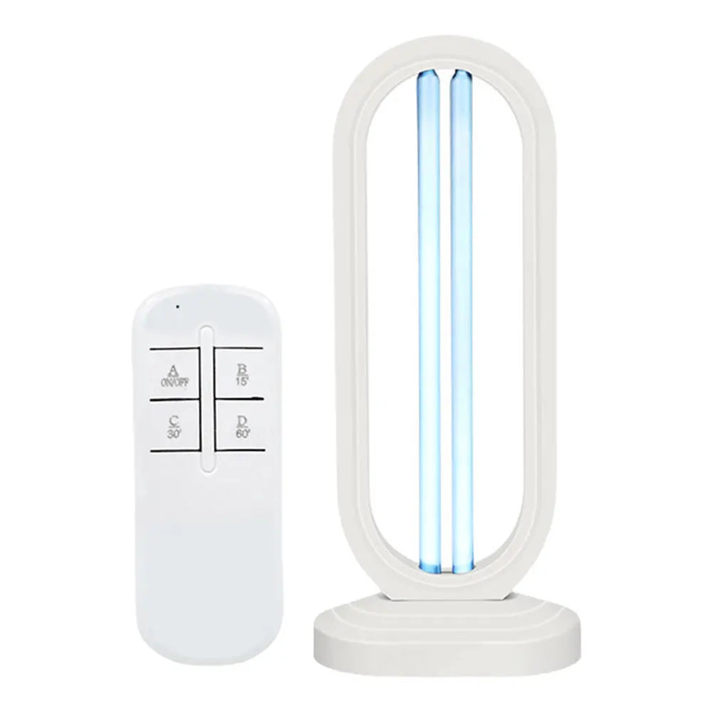 Purevia UV-C Disinfection Lamp | 38W | With Remote Control & 3 Timer Levels | UV + Ozone | 41.5 × 18 cm