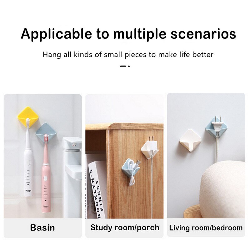 Self-Adhesive Strong Cable Holding Wall Hook