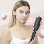 Professional hair straightener with tourmaline ceramic for shiny styling