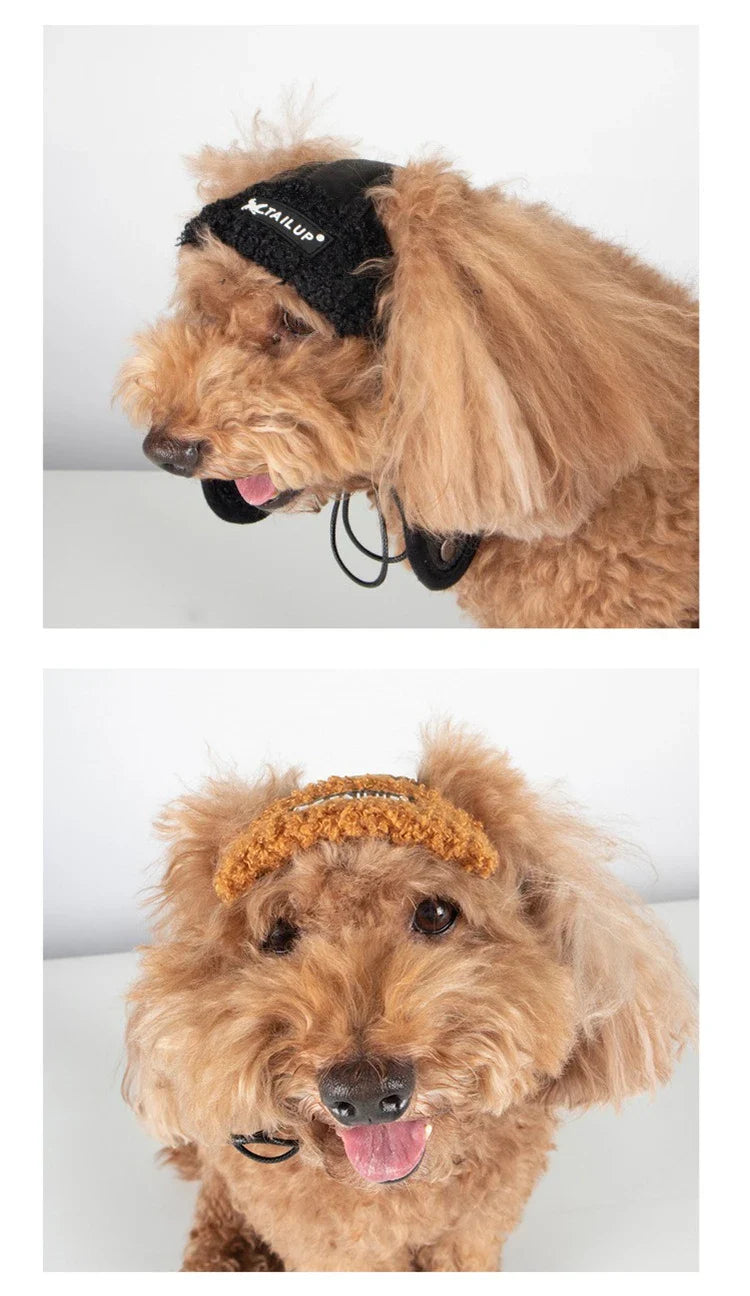 Winter pilot cap for pets warm and comfortable