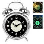 Cute Rabbit Ears Loud Twin Bell Alarm Clock for Heavy Sleepers