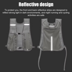 Running Hydration Vest With Reflective Strips And Breathable Mesh Design