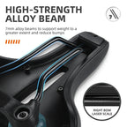 High Elastic Shock Absorbing Bicycle Saddle – Waterproof and Breathable Comfortable Bike Seat for Mountain Biking and Road Cycling