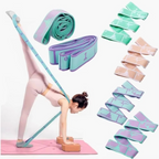 Elastic Yoga Stretching Belt for Flexibility, Pilates, Dance, and Home Fitness