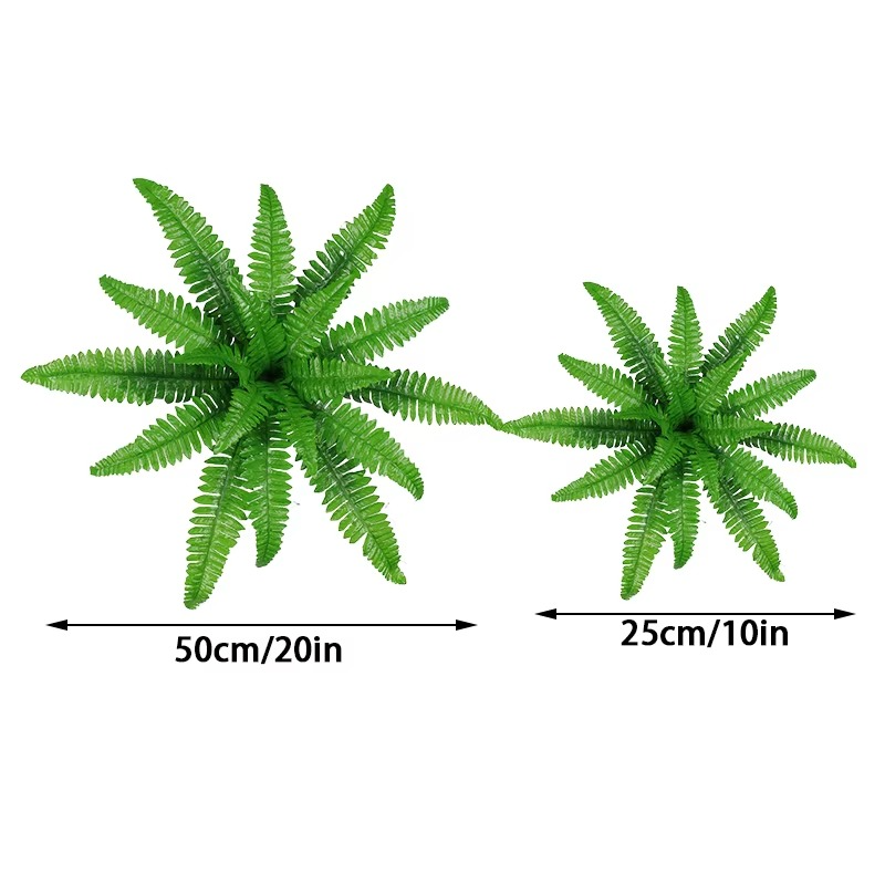 UV-Resistant Lifelike Boston Fern for Outdoor and Indoor Decor